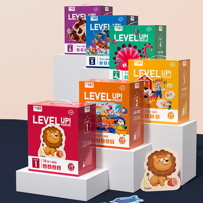 Level Up educational picture jigsaw puzzles with difficulty level and story theme details, image 20