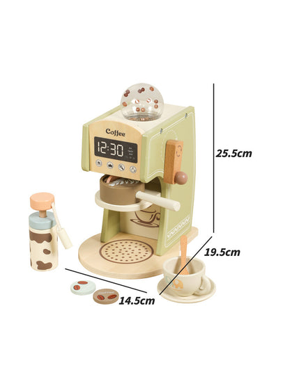 Kinmilo wooden mini kitchen appliance pretend play cafe role play photography view 13