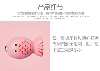 Kinmilo magnetic fishing game - wooden fish and number matching activity, image 10
