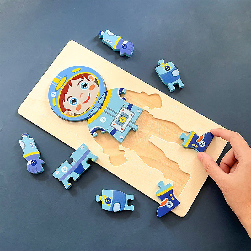 Multi-layer wooden themed animal and nature puzzle design photo 10