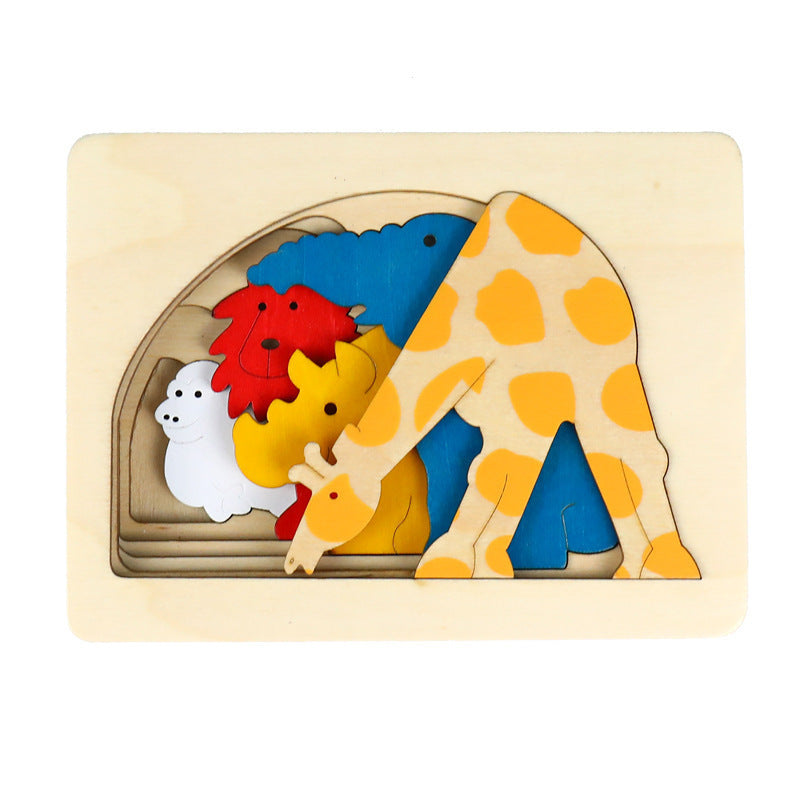 Kinmilo layered wooden puzzle theme detail 14