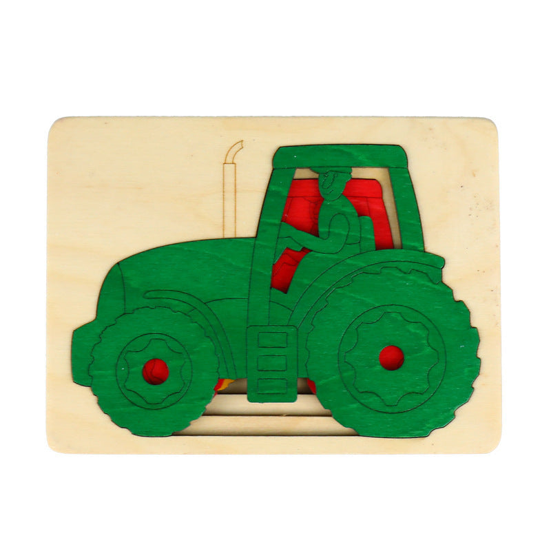 Kinmilo layered wooden puzzle theme detail 16