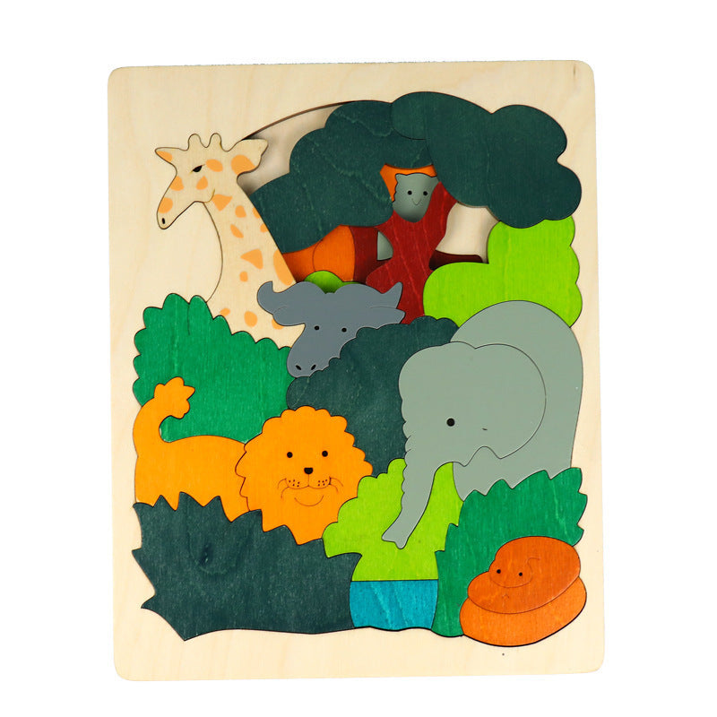 Kinmilo layered wooden puzzle theme detail 17