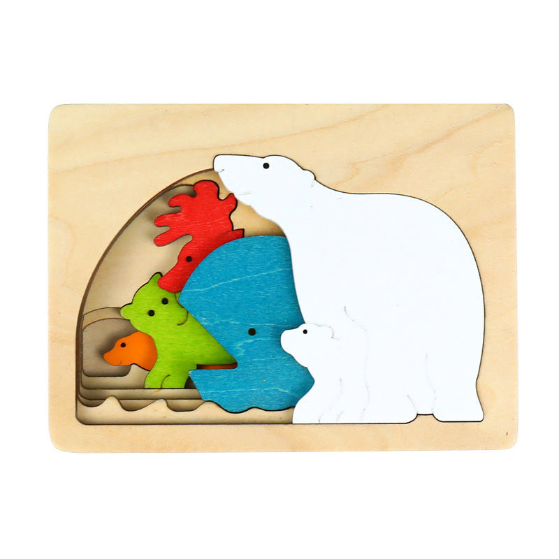 Kinmilo layered wooden puzzle theme detail 19