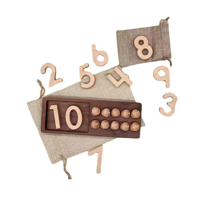 Kinmilo Montessori wooden number letter or learning board selection image 30
