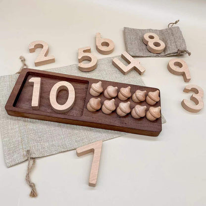 Kinmilo Montessori wooden number letter or learning board selection image 31