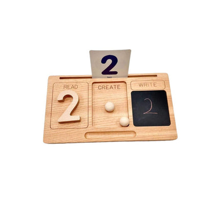 Kinmilo wooden Montessori counting, tracing and sensory learning collection - detail 4